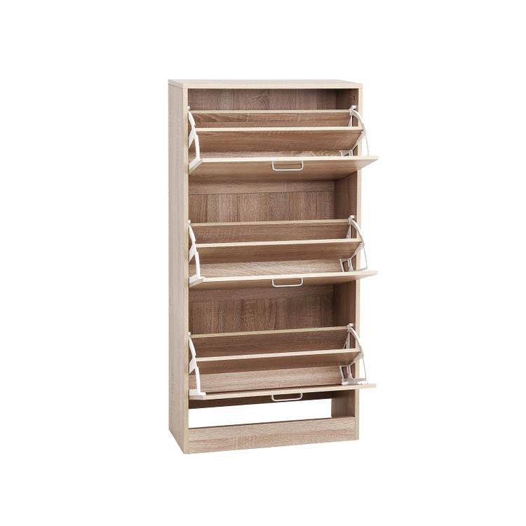 Skoskab med 3 låger, eg - Billede 3